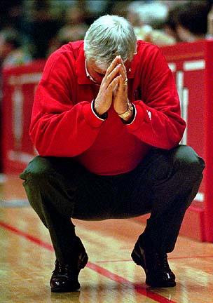 Coach Knight doesn't like what he sees!