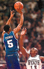 Wayne Turner shoots from way down town, BANG!